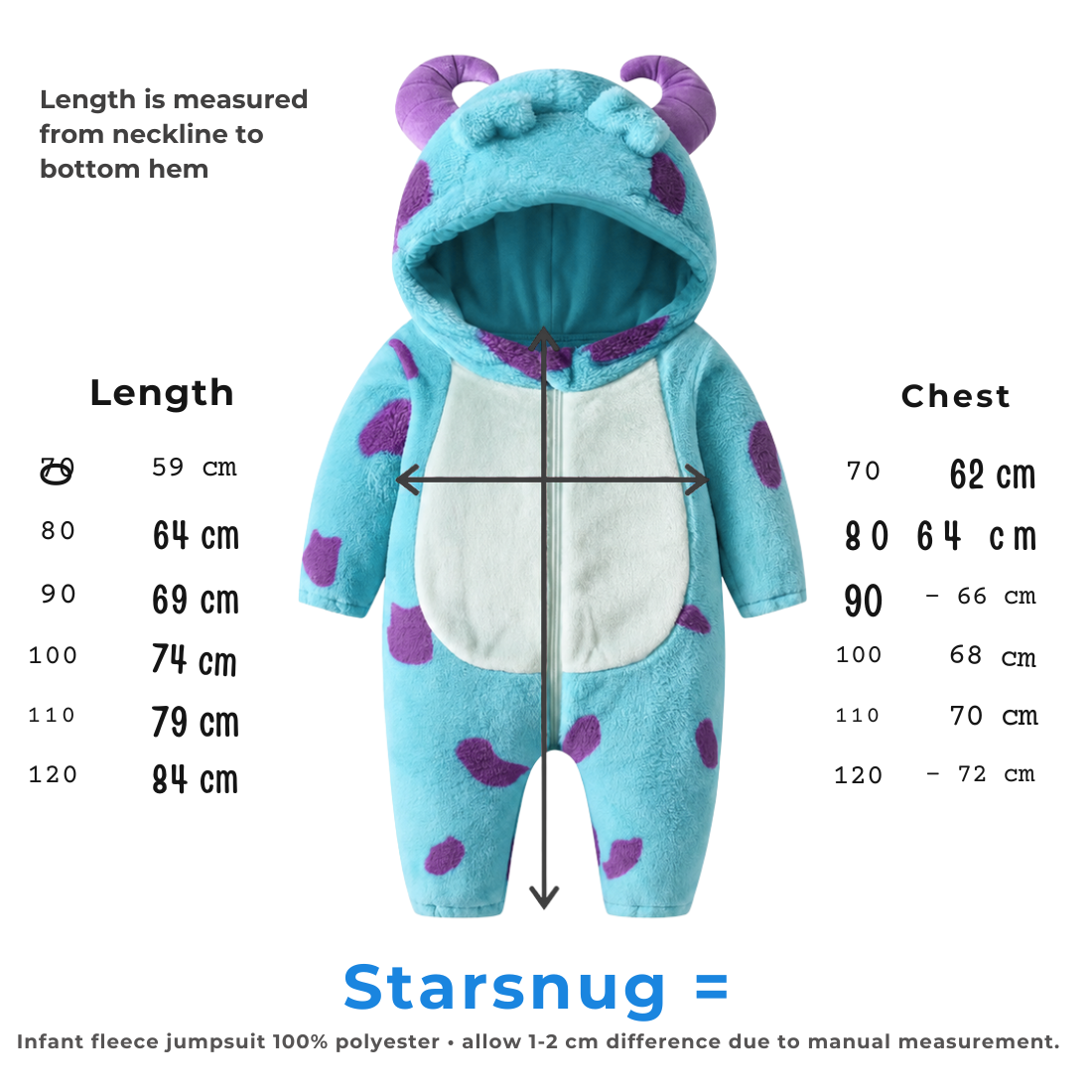 StarSnug™ Cozy Monster Onesie